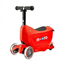 Самокат Micro Mini2go Deluxe Plus червоний (MMD032) - мініатюра 4