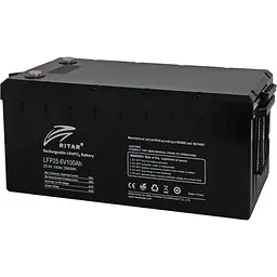 Акумулятор Ritar LiFePO4 24V (25.6V/100Ah/2560Wh) (R-LFP 25.6V 100Ah BT G1) [154617]