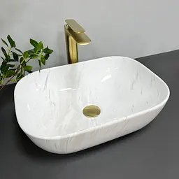 Умивальник VBI Ravenna marble nature matt накладний VBI-011208, Мармур - мініатюра 2