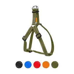 Шлея для собак Dog Extreme з нейлону регульована Ш 25 мм В:60-90 см хакі (066831)