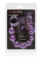 Анальний ланцюжок Calexotics X-10 Beads 28 см (фіолетовий) - мініатюра 3