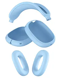 Чохол-накладка DK для Apple AirPods Max 1/2 | Silicone Candy Friendly 3в1 (lilac) - мініатюра 2