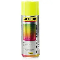 Фарба аерозольна UNIFIX 400мл жовтий акрилова флуоресцентна RAL 1026