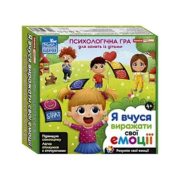 Психологічна гра для занять із дітьми "Я вчуся висловлювати свої емоції" Укр Ranok Creative 23,5х23,5х5 см det0012925 - мініатюра 1