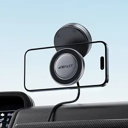 Автотримач для телефона ACEFAST E30 Electric Suction cup magnetic Phone holder, Metal Gray (6974316284864) - мініатюра 9