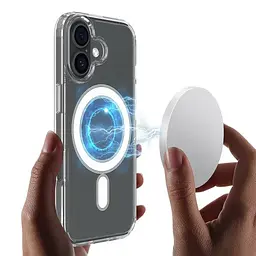 Протиударний чохол для Apple iPhone 17 Clear Case Ultra Hybrid MagSafe Прозорий з магнітом - мініатюра 9