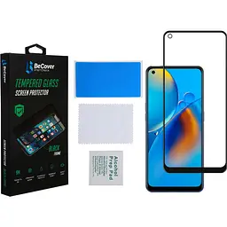 Захисне скло BeCover для Oppo A74 4G Black (706656) - мініатюра 2