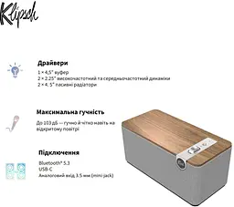 Акустическая система Klipsch Home Audio System The One Plus Walnut (1071965) - миниатюра 6