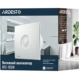 Витяжний вентилятор Ardesto BFC-100W 15 Вт 70 м3/г 2400 об./хв. 30 дБ білий - мініатюра 8
