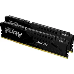 Модуль пам'яті Kingston Fury DDR5 32Gb (2x16) 5200MHz Beast Black (KF552C40BBK2-32) Б/в