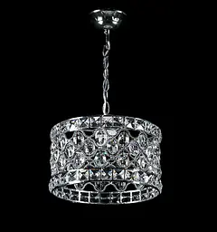 Люстра стельова Splendid Ray L397/1M, E27, 40Вт, білий, хром, сучасний стиль для дому