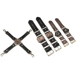 BDSM набір Rebellion Reign Hogtie Set (чорний) - мініатюра 3