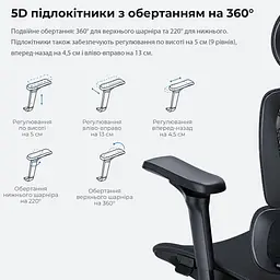 Ігрове крісло Anda Seat X-Air Pro Size XL Mesh Space Black (AD-WY-01-BBB-B01) - мініатюра 11