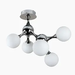 Лофт люстра з кулями Levistella 7529817-5 CR+WH