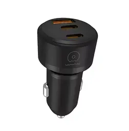 Автомобільний зарядний пристрій WUW-C244 USB20W+PD20W+PD15W чорний - мініатюра 3