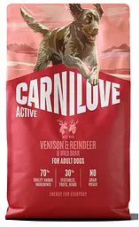 Сухий корм Carnilove Active Venison & Reindeer & Wild Boar Active Adults для активних cобак оленина і дикий кабан 4 кг