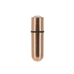 Віброкуля PowerBullet First-Class Bullet 2.5″ з Key Chain Pouch, Rose Gold, 9 режимів вібрації - мініатюра 1