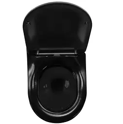 Підвісний унітаз Rea Carlo flat mini gold/black REA-C8990, Золотий - мініатюра 4