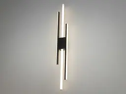 Бра настінне LED Diasha 9156/760BK, 30W, 1650 лм, 4100K/3200K/6000K, чорний метал, сучасний стиль для дому