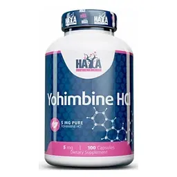Стимулятор тестостерону Yohimbine HCL 5 mg 100 капсул Haya Labs fit0012896