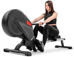 Гребний тренажер Hop-Sport HS-070R Rush повітряний чорний - мініатюра 18