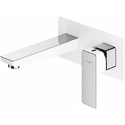 Змішувач для раковини Omnires Parma chrome/white (PM7415CRB) - мініатюра 5