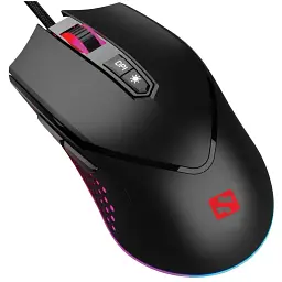 Комп'ютерна мишка Sandberg Azazinator Mouse 6400 RGB ігрова 6400dpi. 7кн.Huano чорна (640-20)