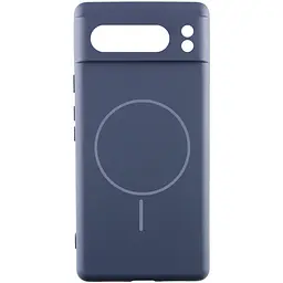 Чохол Silicone Cover Lakshmi Full Camera (AA) with Magnetic Fit для Google Pixel 8 Pro Темно-синій / Midnight blue
