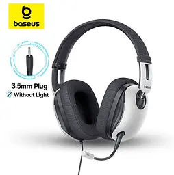 Навушники Baseus GoPlay 1 Max GaXiaoming Wired Headphones A00181002213-00 White - мініатюра 2