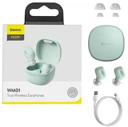 Навушники Baseus TWS WM01 TWS green (NGTW240006) - мініатюра 6