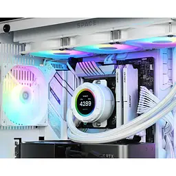 Система водяного охолодження ID-COOLING Space LCD SL360 XE White [148461] - мініатюра 12