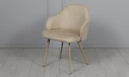 Стілець Дакота метал бежевий тканина бежева 560x560x820