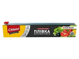 Плівка для харчових продуктів CHISTO 100м з безпечним ножем