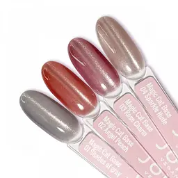 Камуфлююча база для нігтів Magic Cat Base 04 Sparkle nude JOIA vegan 8 мл - мініатюра 6