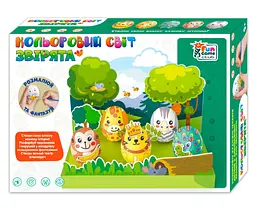 Кольоровий світ розпис на яйцях 60152 "4FUN Game Club", "Звірята", 5 яєць, фарби, декор, в коробці