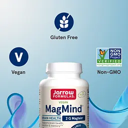Магній L-треонат Jarrow Formulas Vegan MagMind Brain Health 90 капсул - мініатюра 5