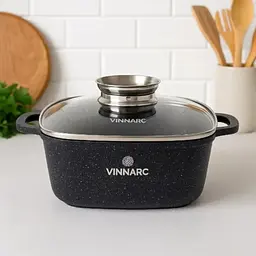 Каструля Vinnarc квадратна 20 см 2.7 л вугільно-чорний (BL-1220NS) - мініатюра 2