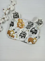 Дитяча ортопедична подушка 24×32 для новонароджених a.l.babybox Мамині обійми Молочний