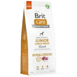 Сухий корм Brit Care Dog Hypoallergenic Junior Large Breed для молодих собак великих порід, гіпоалергенний з ягням, 12 кг