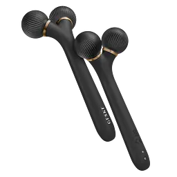 Електронний звуковий ролик для обличчя GESKE Sonic Facial Roller 4 в 1 сірий - мініатюра 4