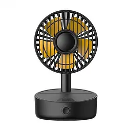 Вентилятор із бездротовою зарядкою Baseus HerXiaomit wireless charger with oscillating fan WXYZ-B01 Black