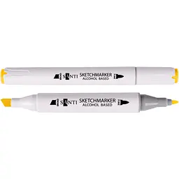 Набір спиртових маркерів Santi Professional SA-35 лимонно-жовтий 6 шт. (390820)