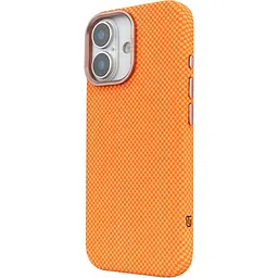 Чохол ArmorStandart LikeCarbon2 SE MagCase для Apple iPhone 17 Kevlar Orange Rose Gold (ARM89167) [156299] - мініатюра 5