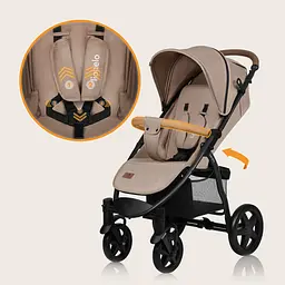 Прогулянкова коляска Lionelo Annet Plus Beige Sand (LO-ANNET PLUS BEIGE SAND) - мініатюра 16