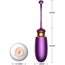 Віброяйце B - Series Fox Love Egg 15 см фіолетовий - мініатюра 12
