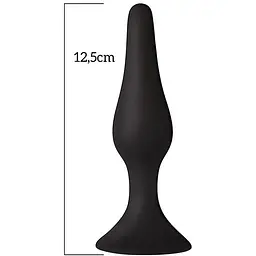 Анальна пробка з присоскою Mai Attraction Toys №34 Black - мініатюра 2