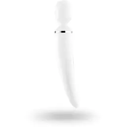 Вібромасажер Satisfyer Wand-er Woman (White/Chrome) - мініатюра 3