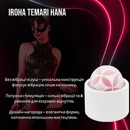 Потужний вібратор-кулька IROHA TEMARI Hana: Тиха вібрація без передачі на ручку-футляр