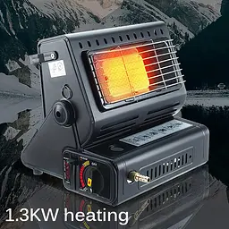 Газовий обігрівач Portable Gas Heater 1.3 kW керамічний Чорний - мініатюра 10