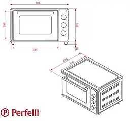 Електрична піч Perfelli Trimo 37 White - мініатюра 21